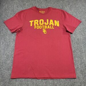 USC T-Shirt Mens University College Football League Graphic Team Size Medium Red